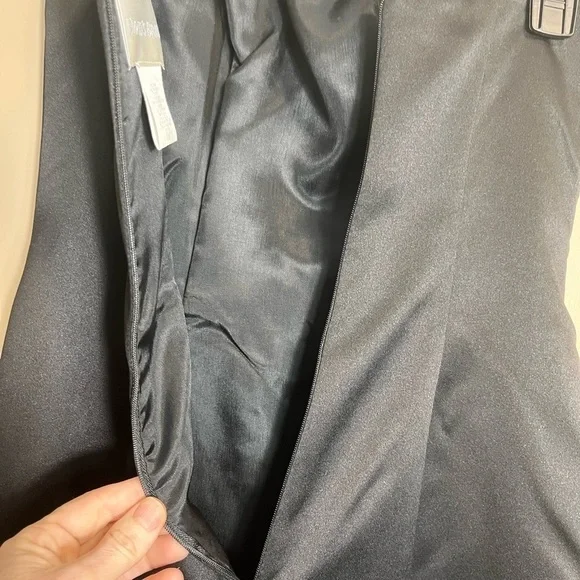 David’s Bridal Strapless Beaded Formal Long 90’s Y2K Prom Gown Black Size 2 - Picture 10 of 11